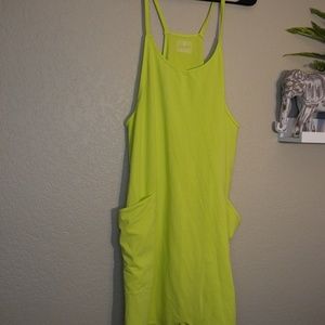 FREE PEOPLE - PF MOVEMENT SINGLET LOOSE FIT ROMPER - HOT SHOT - SIZE LARGE